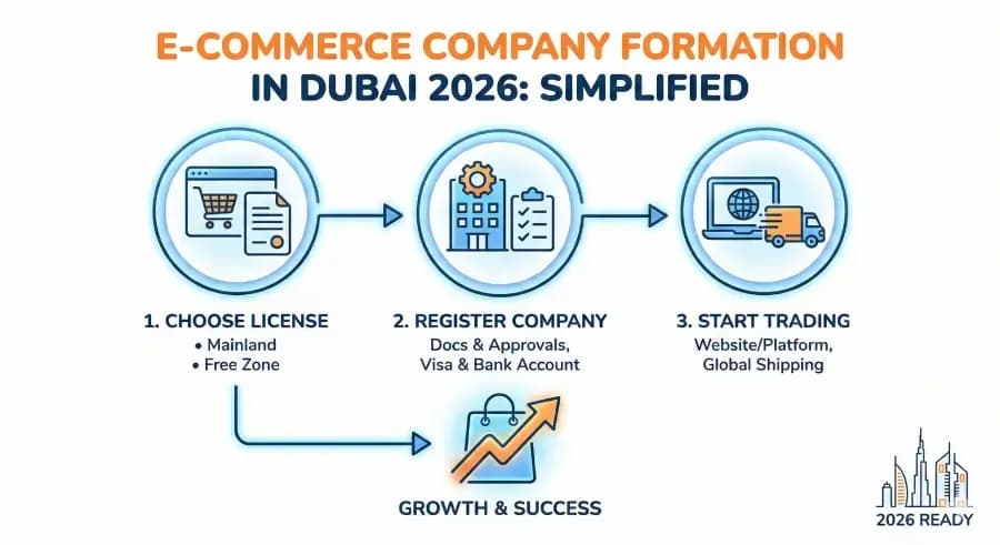 E-commerce Company Formation in Dubai 2026: Simplified